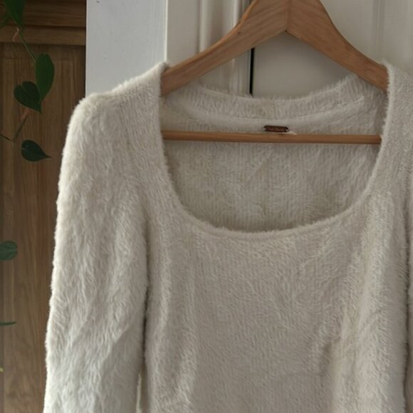 Free People Moonbeam 3/4 Puff Sleeve Pullover Sweater - Women's xs - Picture 3 of 12